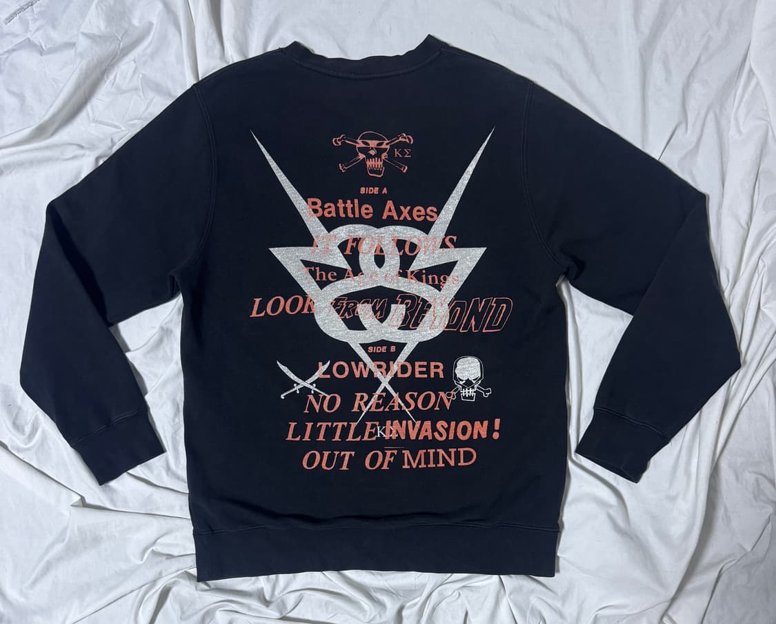 2010 usa 스투시 코스타스 세레메티스 시그니처 해골 콜라주 스웻셔츠 상품이미지1