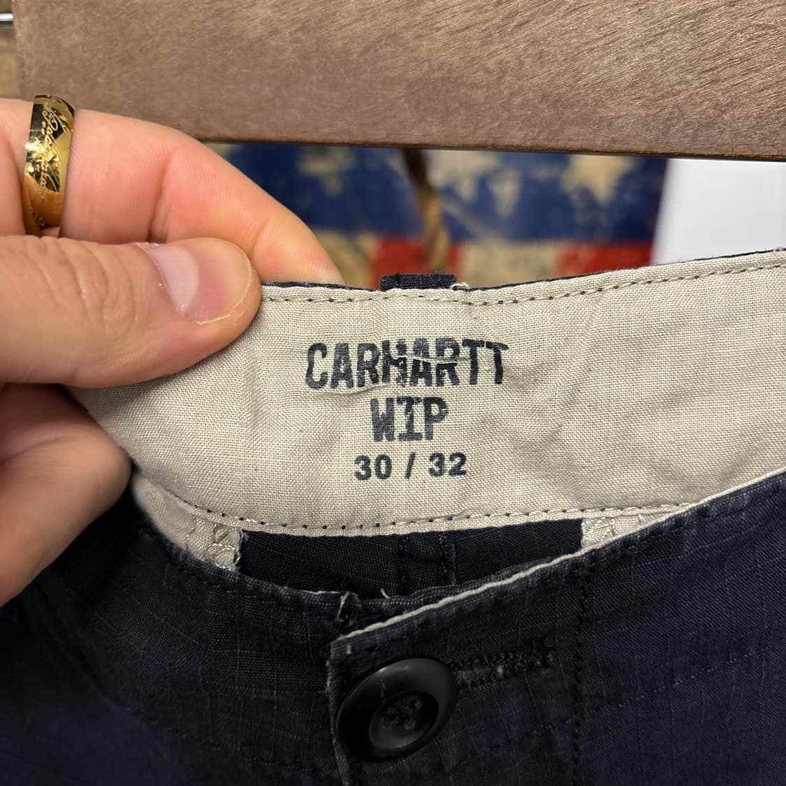 칼하트WIP 에비에이션 코튼 립스탑 카고팬츠 비조 N760 상품이미지5