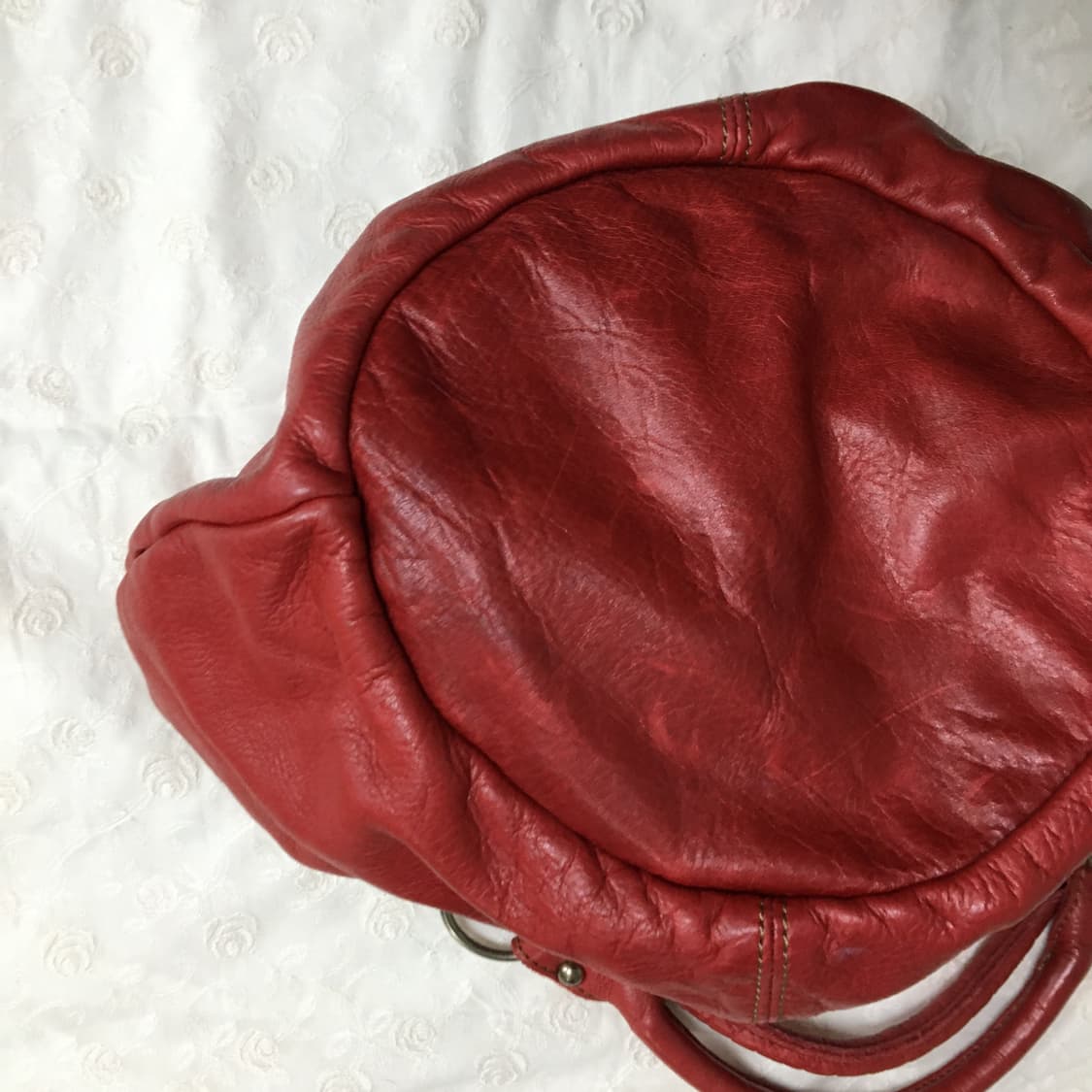 One’s heart 레더 토트백 레드 상품이미지7