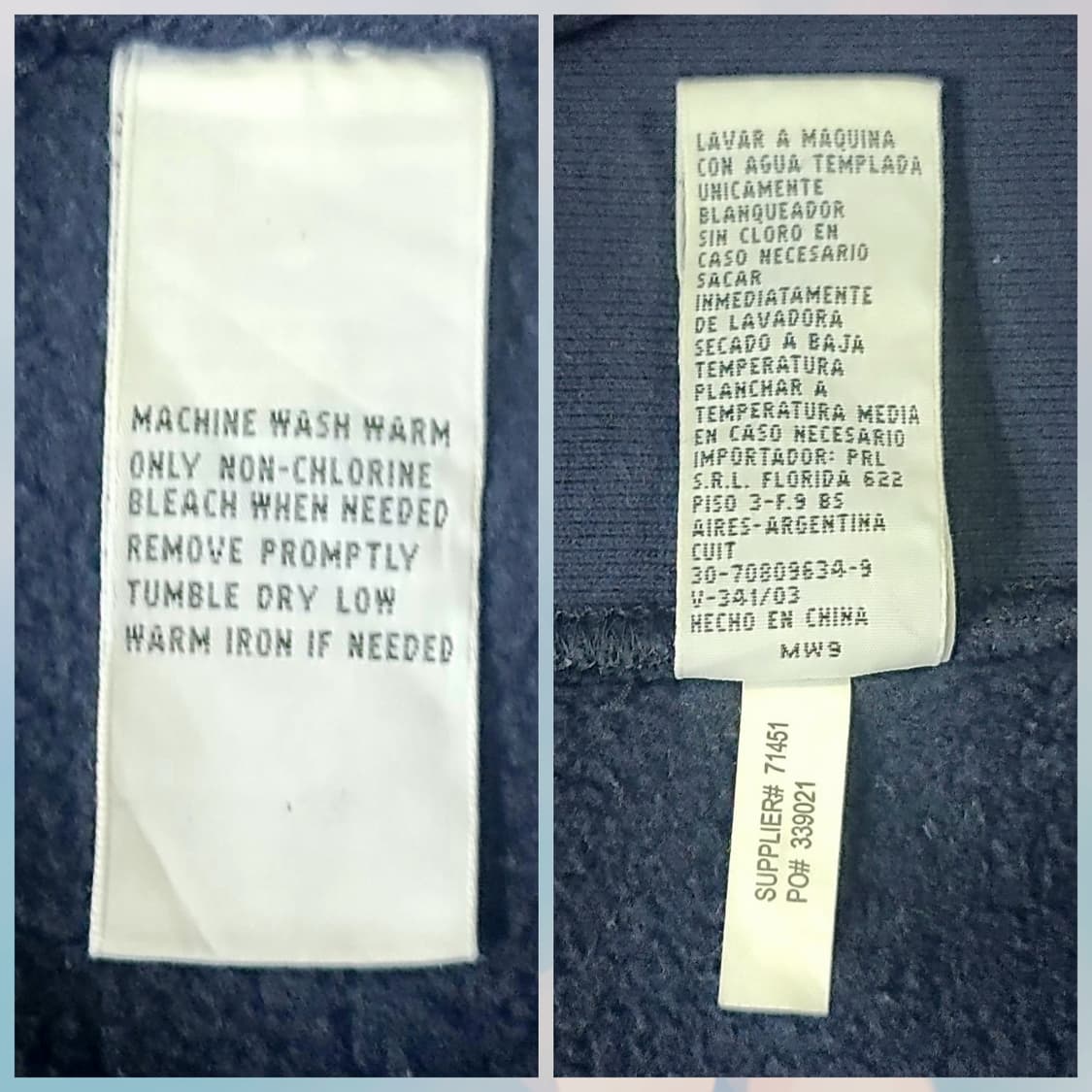 폴로 빅포니 성조기 집업 네이비 L사이즈 상품이미지9