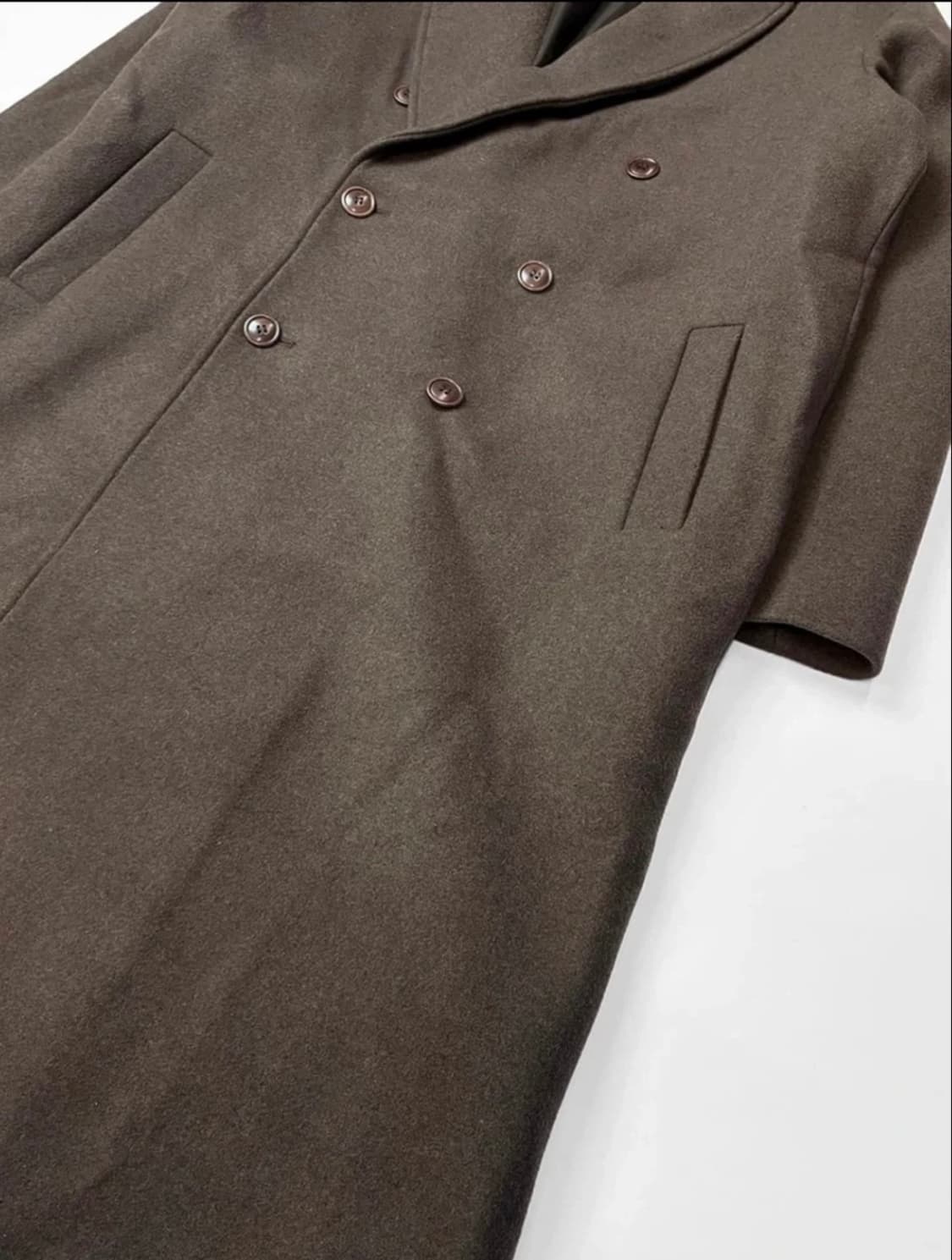 쿠어 MTR 캐시미어 블렌드 더블 롱 코트 L 상품이미지5