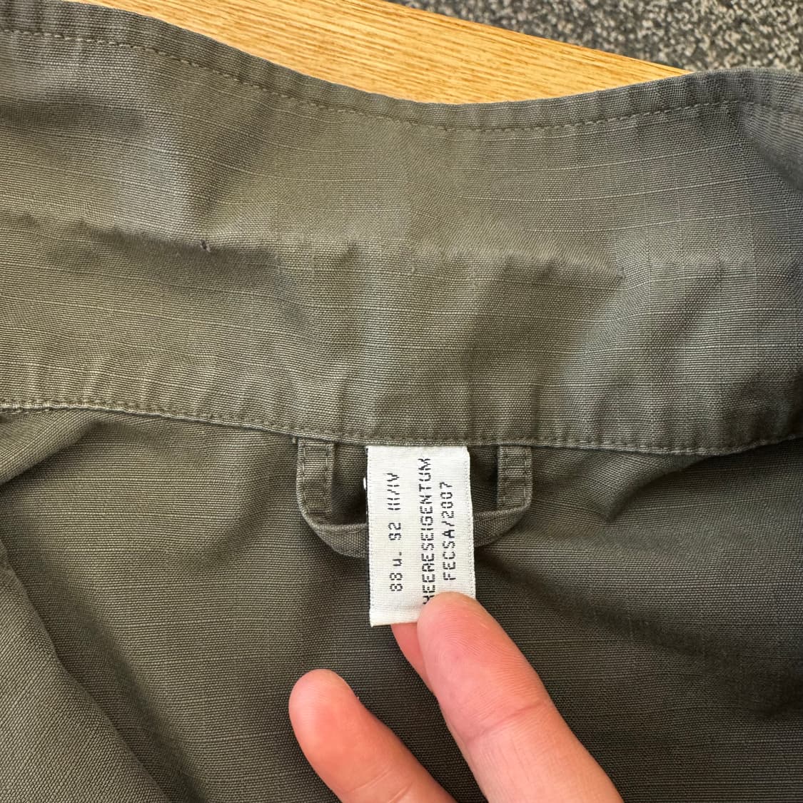 오스트리아군 올리브 필드 자켓 (S)   상품이미지4