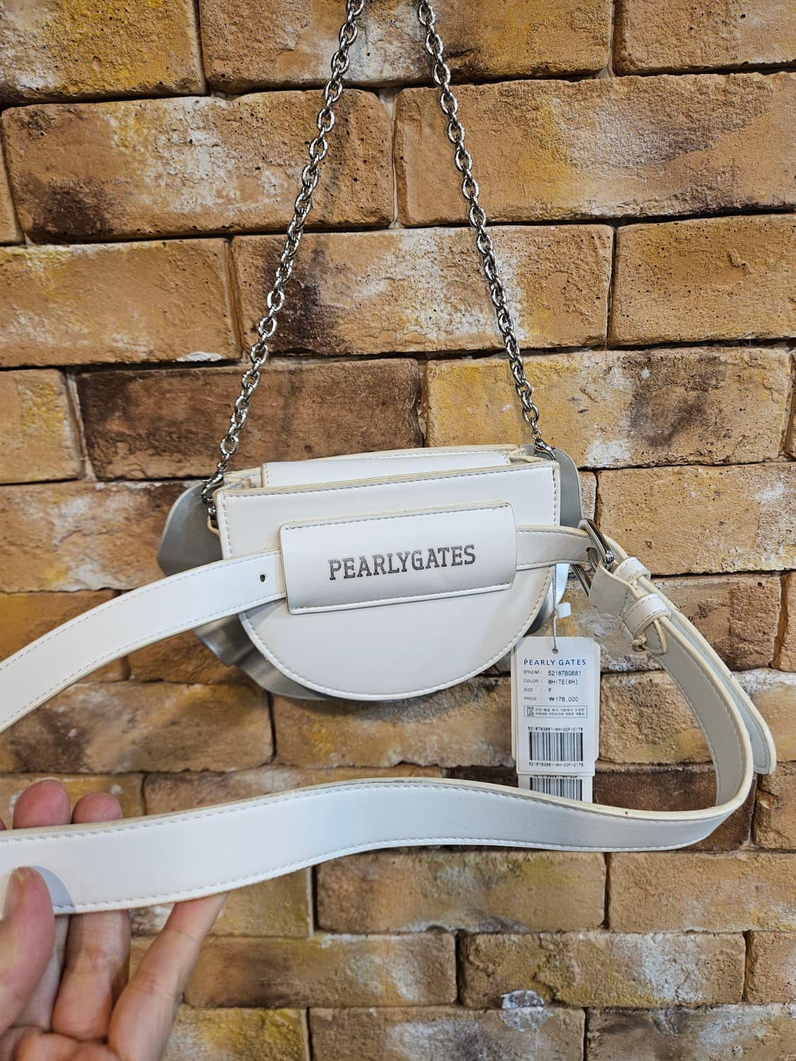 새상품)PEARLY GATES 체인 크로스백 상품이미지2