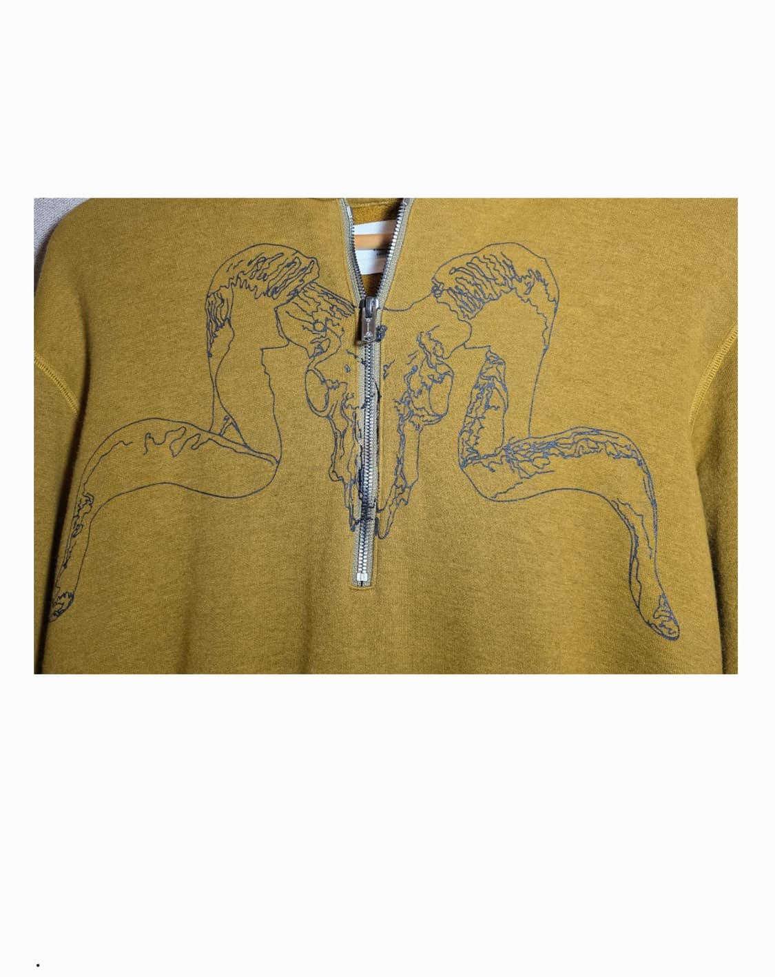 The letters 18ss harf-zip hoodie 상품이미지1