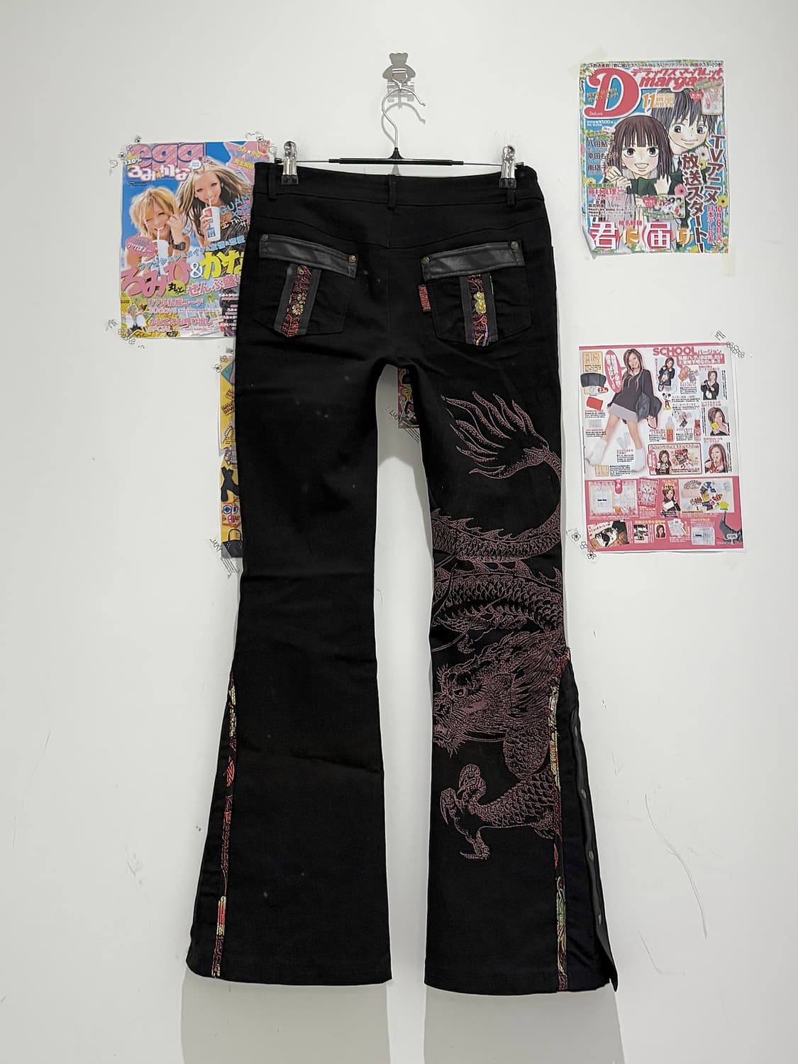 Ozz on Black Oriental Bootcut Pants  상품이미지2