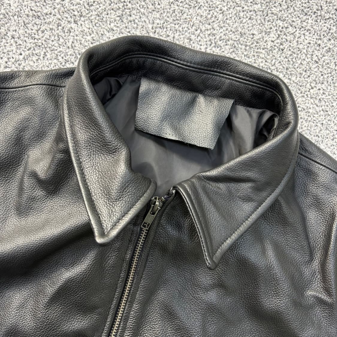 실측 빈티지 남성 천연 가죽 봄버 자켓 0413J 상품이미지2