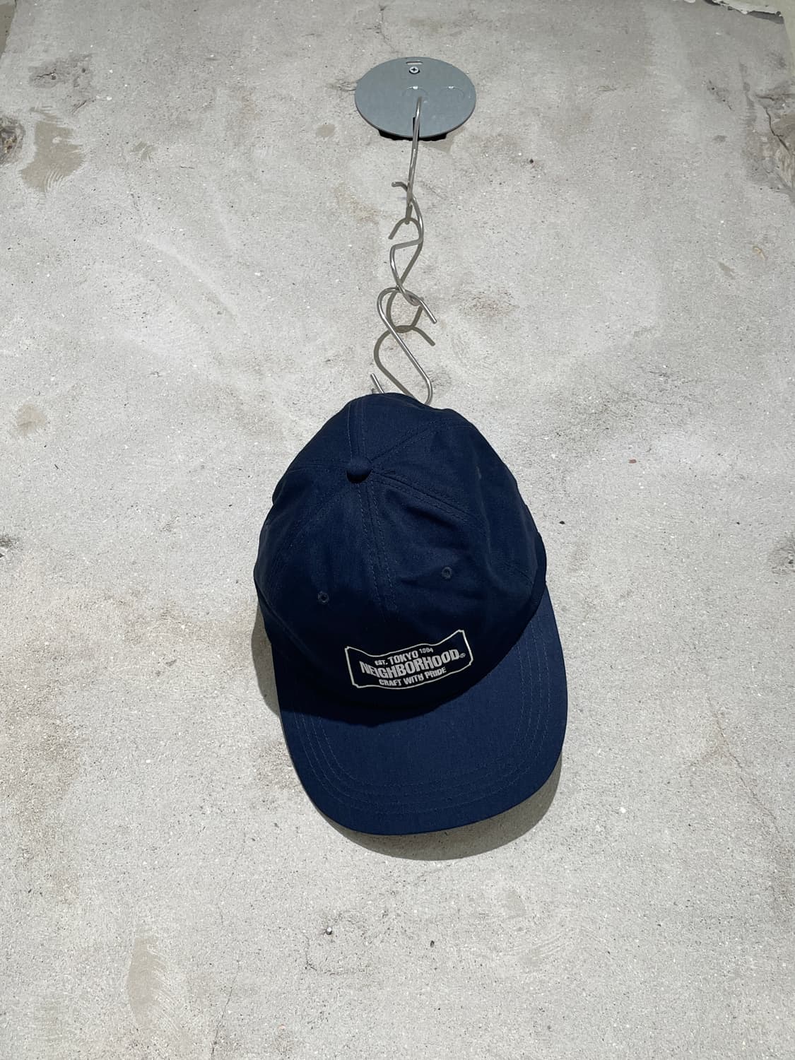 네이버후드 네이비 로고 자수 6 패널 대드 캡 상품이미지7