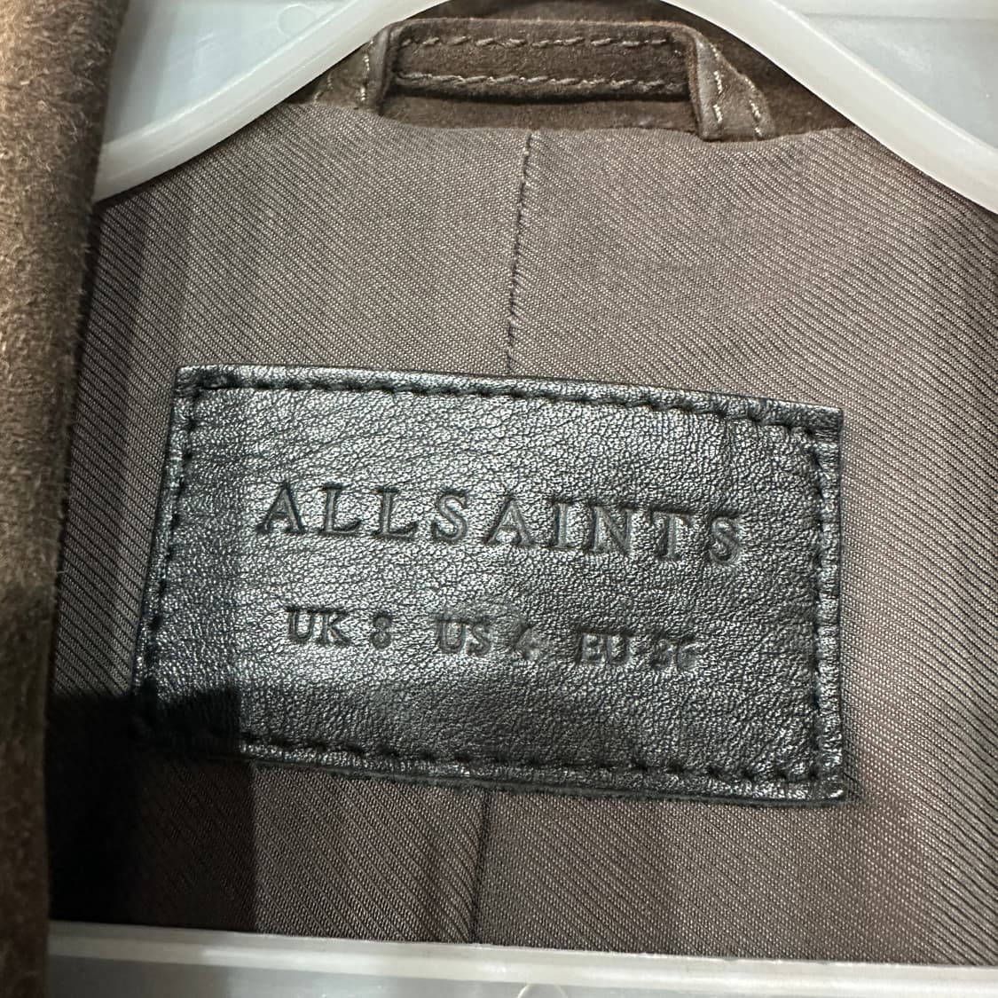 올세인츠 염소가죽 스웨이드 라이더 자켓 여성S 상품이미지3