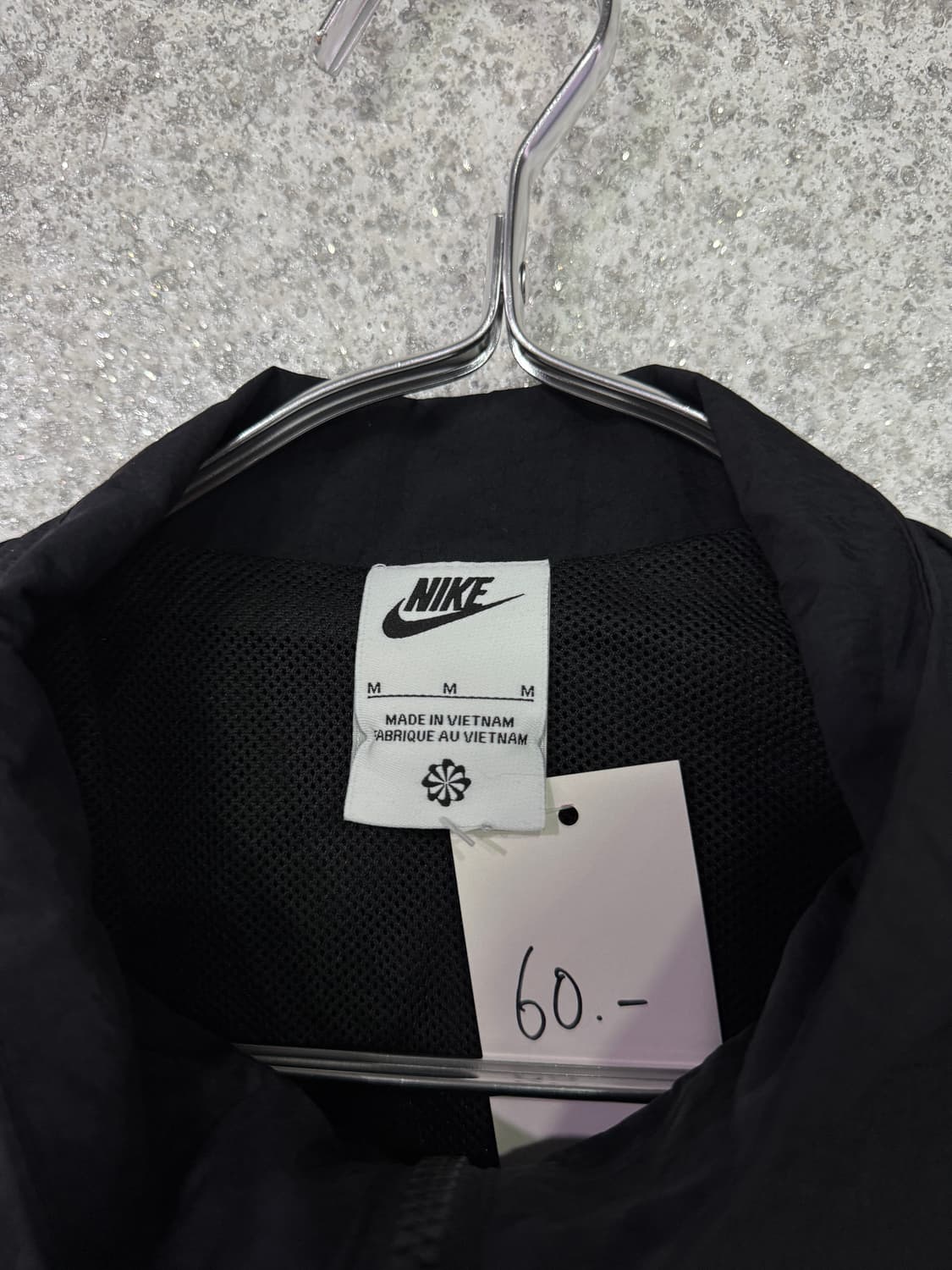 나이키 블랙 스우시 로고 바람막이 자켓 B4367 상품이미지5