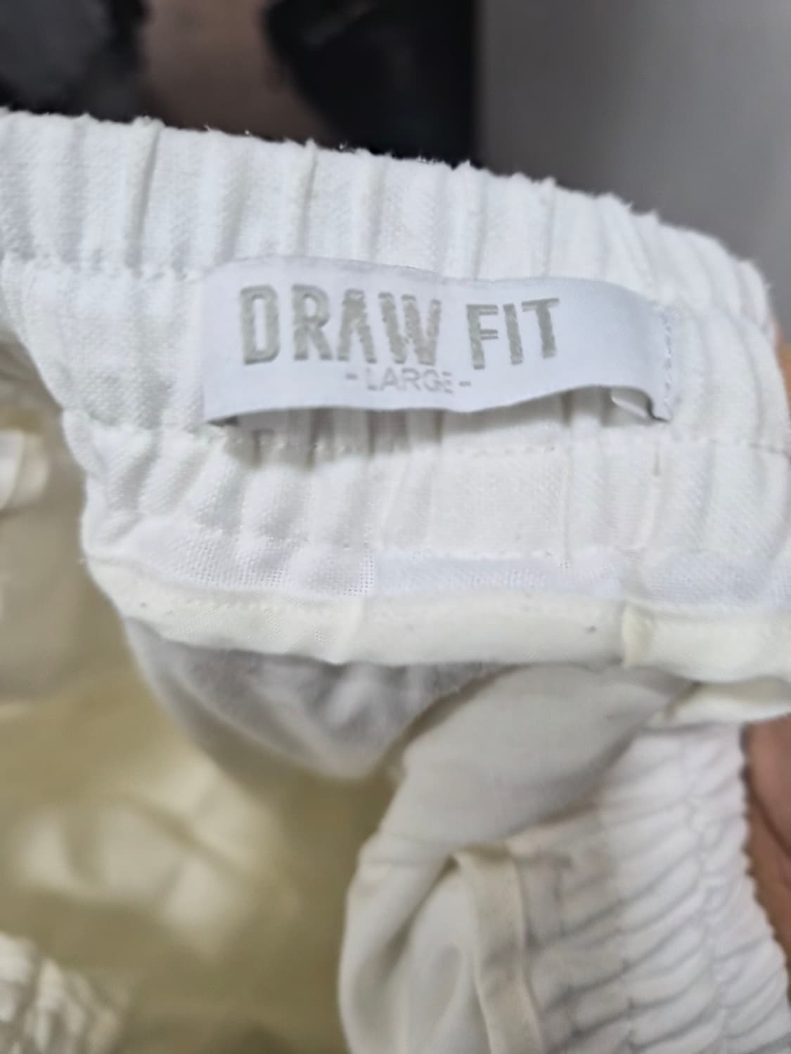 L) DRAW FIT 드로우핏 화이트 린넨 바지 팝니다 상품이미지4