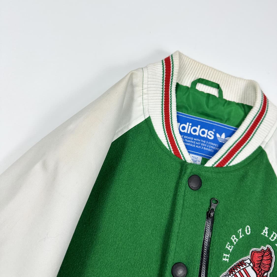 아디다스 오리지널 그린 바시티 스타디움 자켓 (S) 상품이미지7