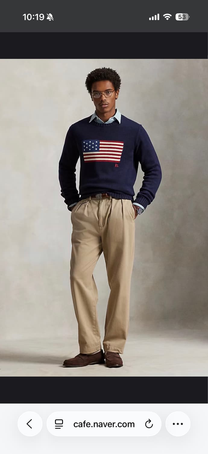 폴로 랄프로렌 성조기 니트 / M 사이즈 / 네이비 상품이미지1