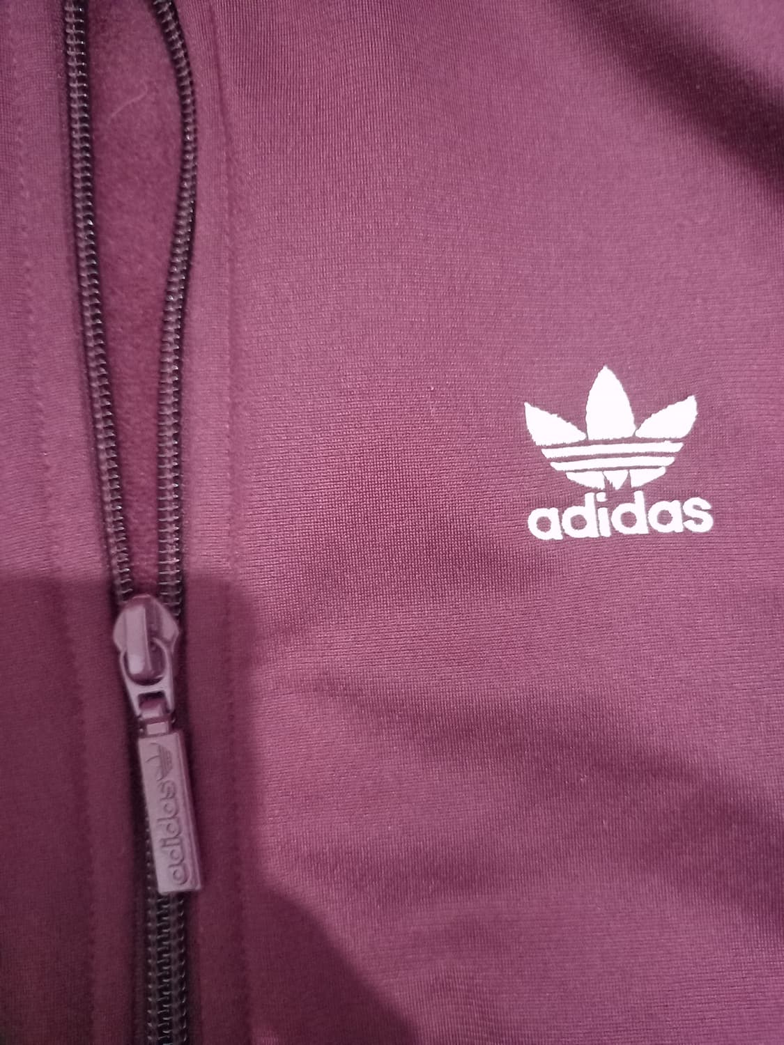 아디다스 파이어버드 IB7406 버건디 트랙탑 저지 져지집업 85/XS 상품이미지3