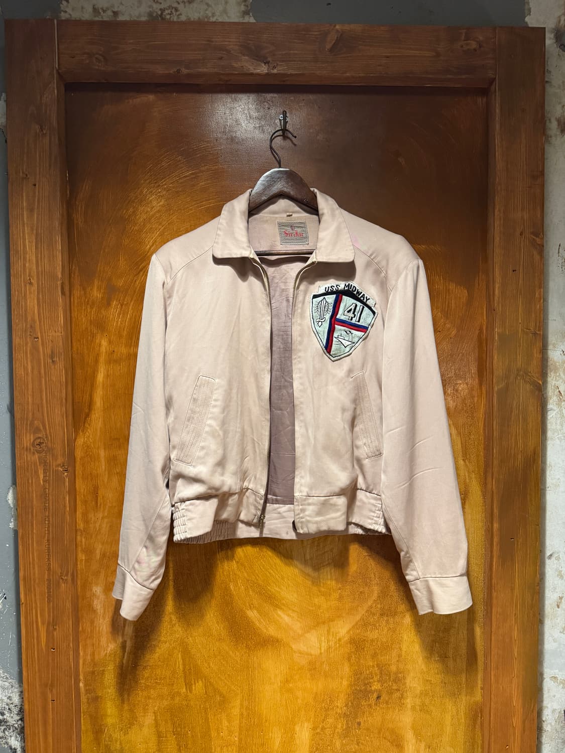 50s USS 미드웨이 레이온 개버딘 자켓 (40) 상품이미지3