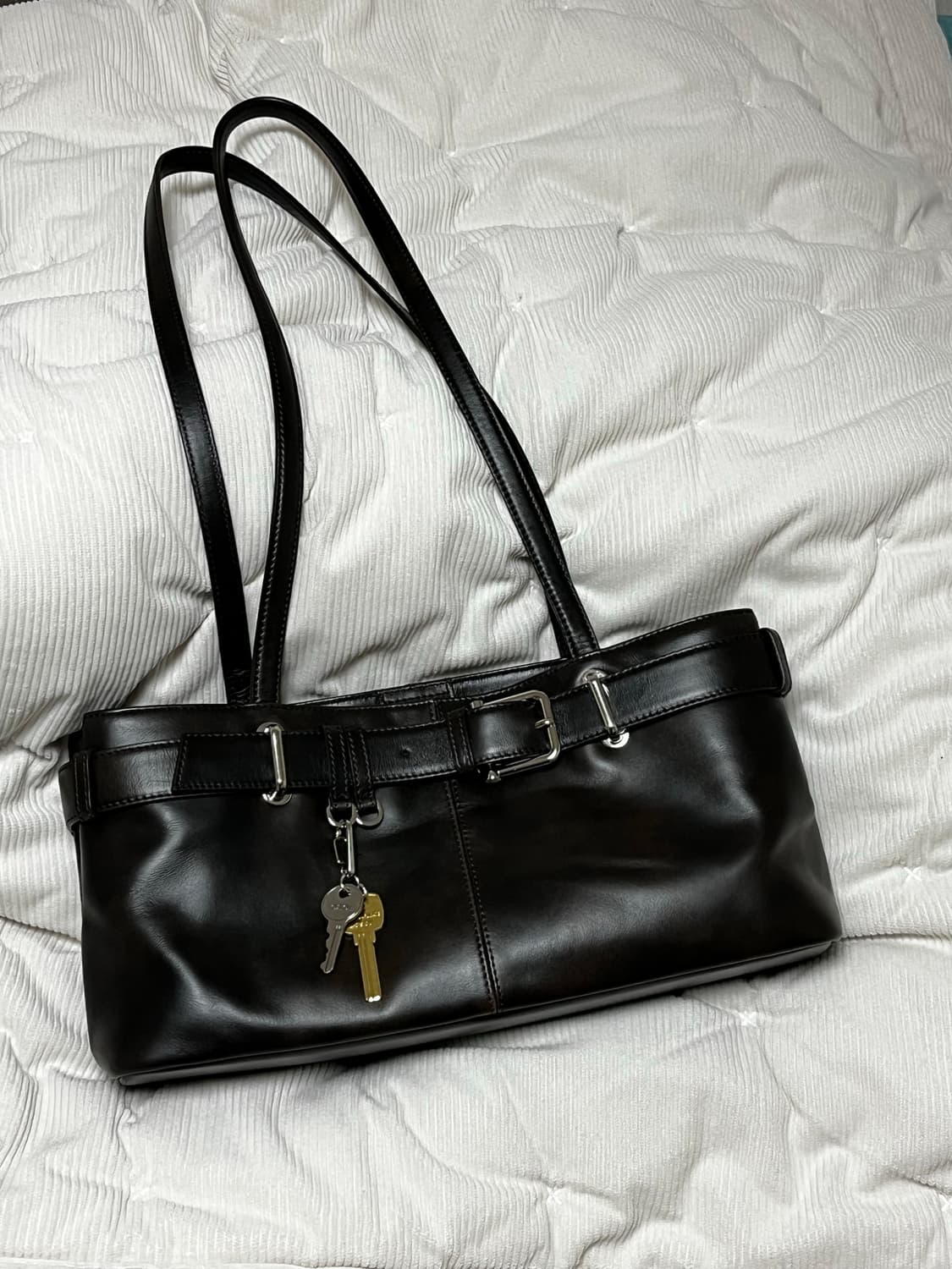 오소이 SHOULDER BROCLE [STAIN BROWN] 숄더백 상품이미지8