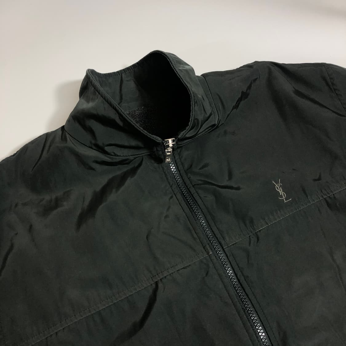 입생로랑 다크그린 블루종 점퍼 XL 상품이미지2