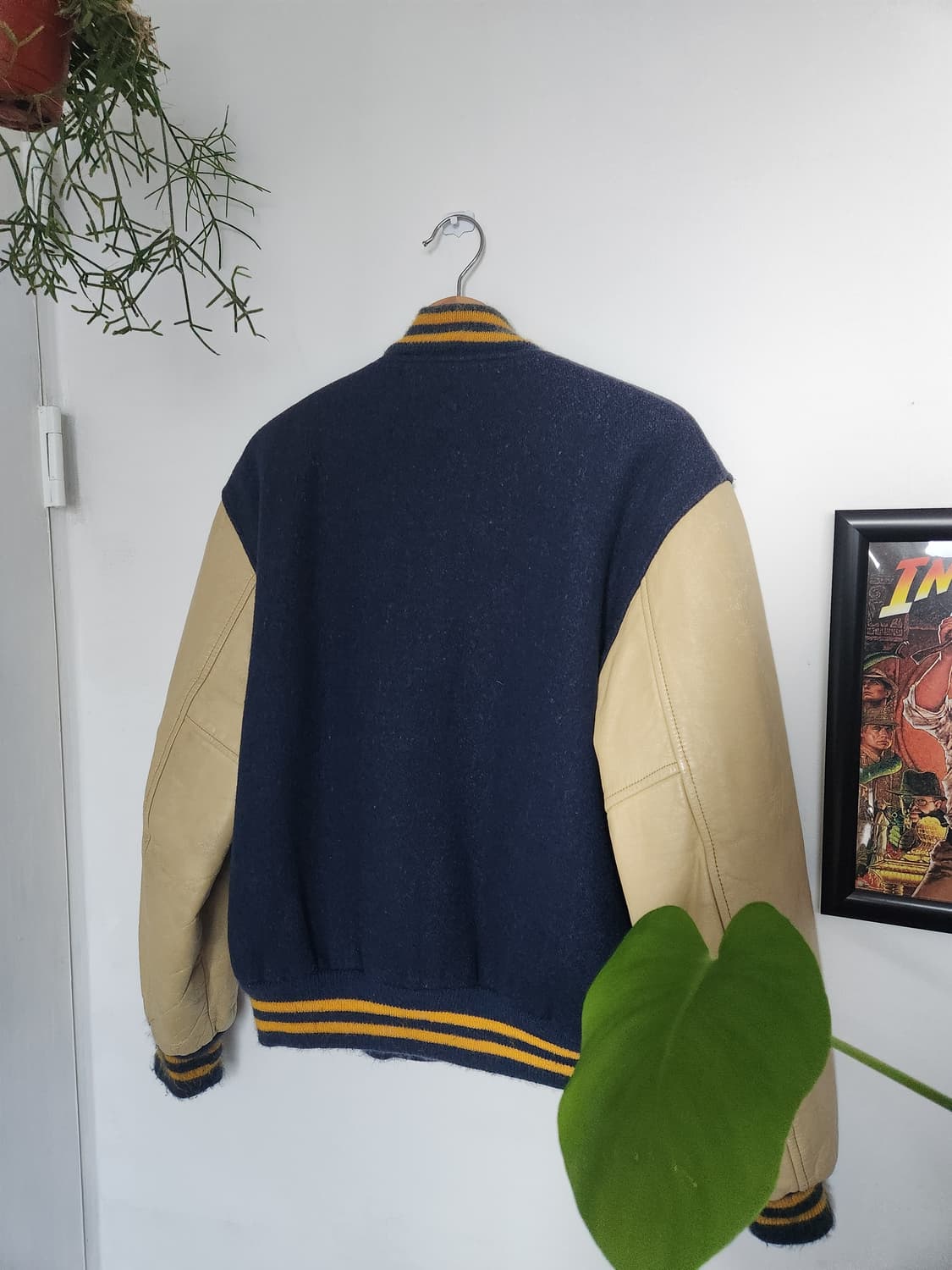 80s Butwin 레더 울 바시티 자켓(USAmade) 상품이미지6