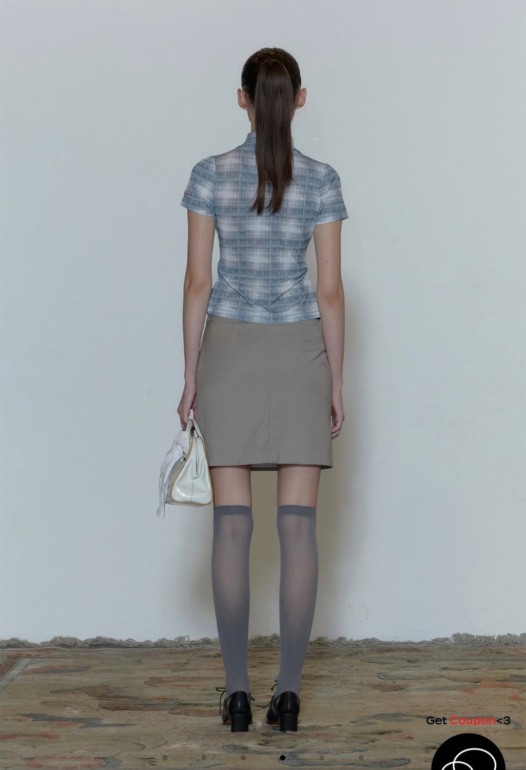 스컬프터 긱 하프 집업 블루 그레이 (M) 상품이미지4