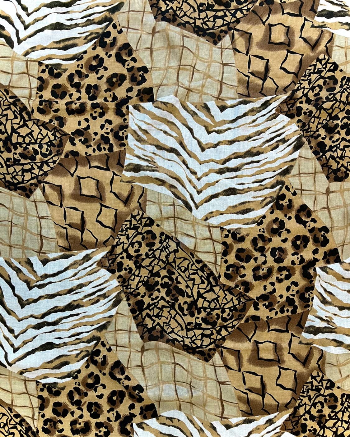 Jpn Vintage Animal Mixed Patten Scarf 상품이미지5