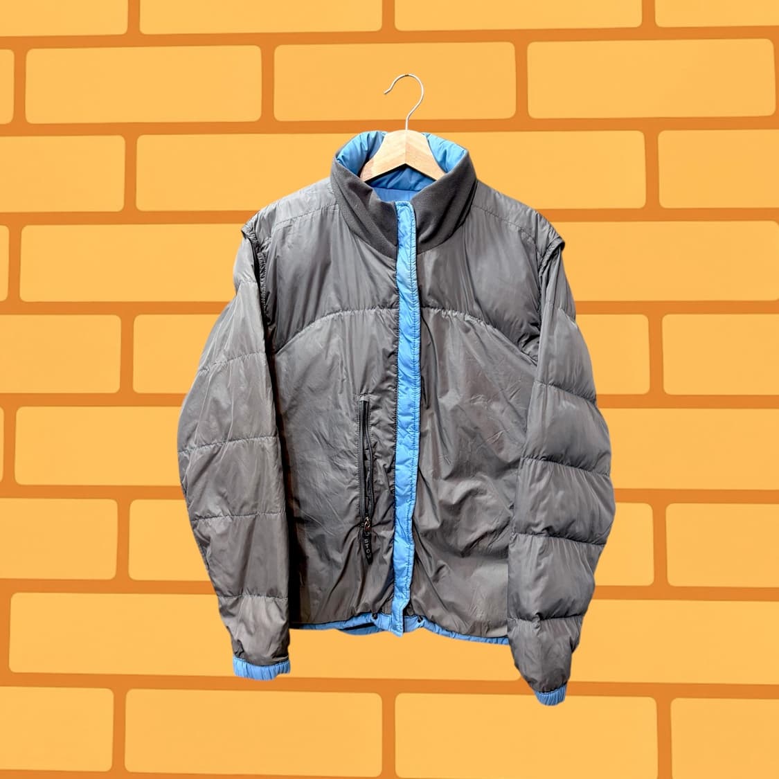 노스페이스 스카이블루 패딩 다운 자켓 (M) 상품이미지9