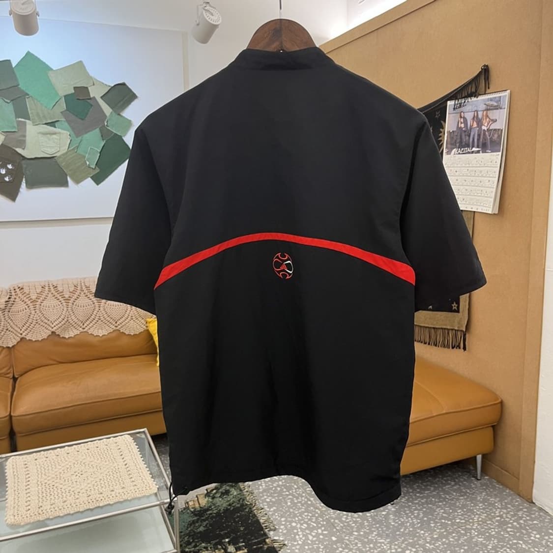 아디다스 올드스쿨 레트로 배색 반팔 바람막이 집업 95 C12095 상품이미지4