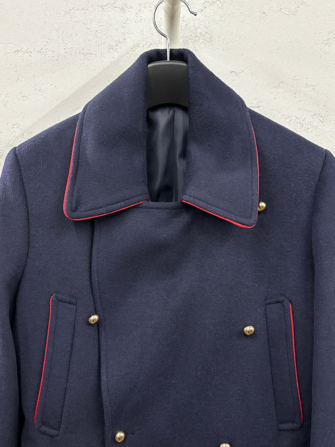 제너럴아이디어 밀리터리 파이핑 코트 네이비 M 상품이미지5