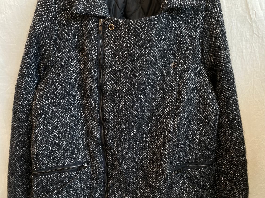 MAJJI STUDIO 트위드 지퍼 코트(M) 상품이미지8