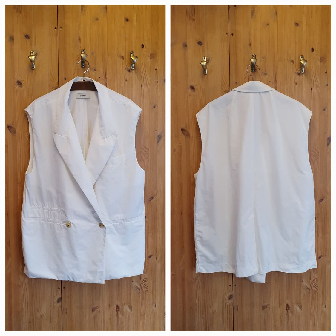 77/88.시스템 린넨 베스트 상품이미지9