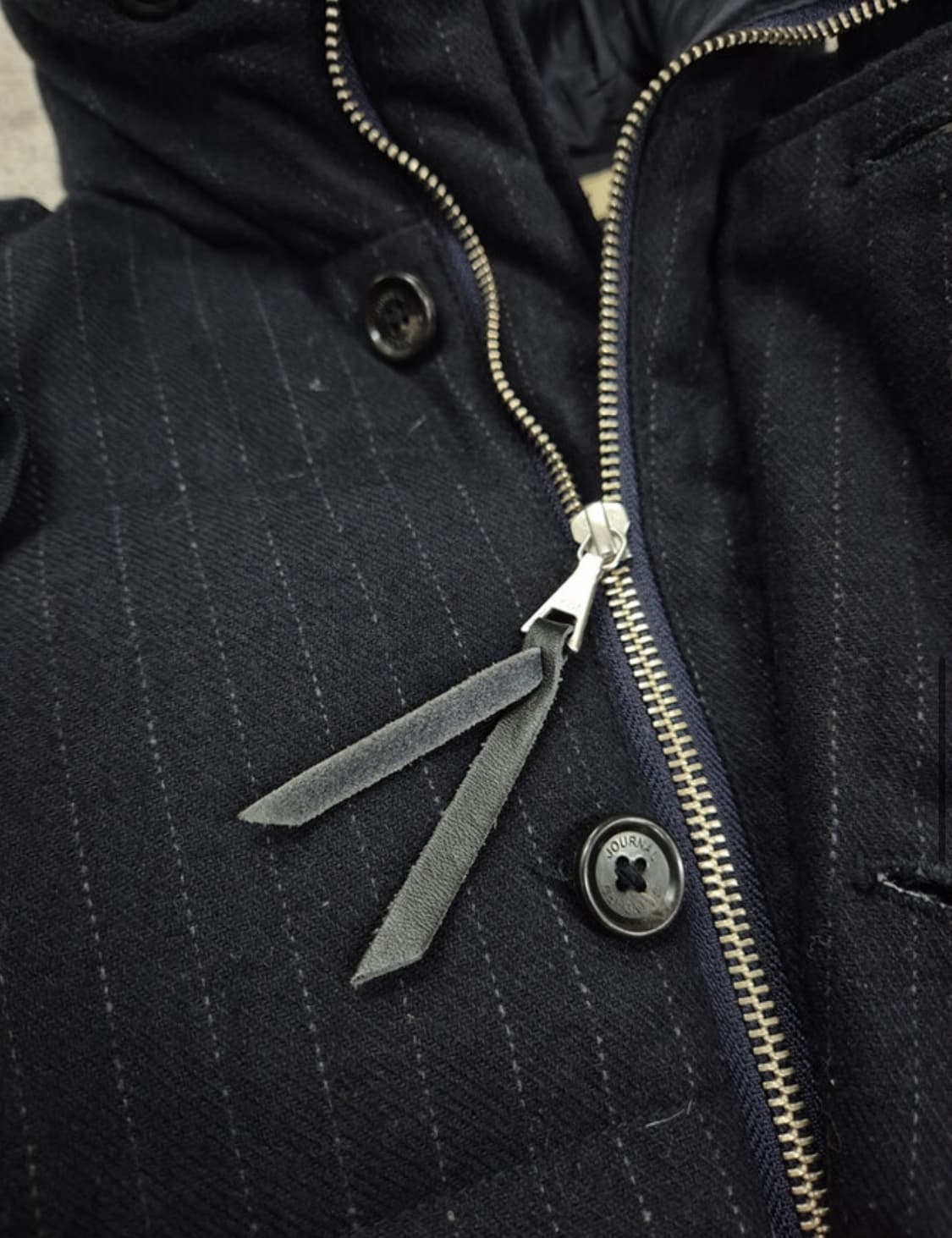 JOURNAL STANDARD, PINSTRIPE HOOD PUFFER  상품이미지6