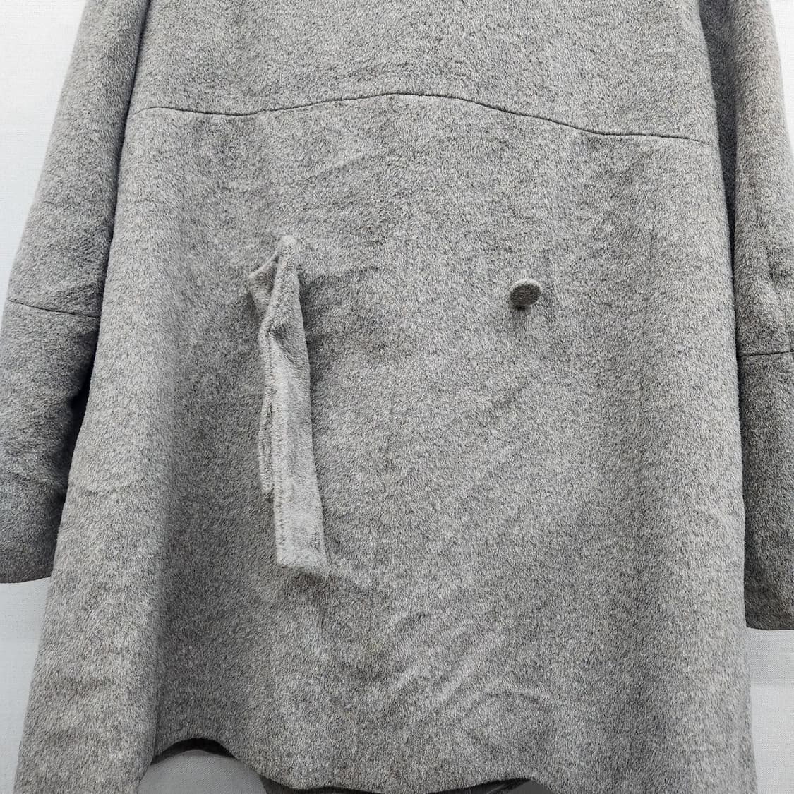 시스템 그레이 반 코트(모/앙고라/캐시미어) S 상품이미지3