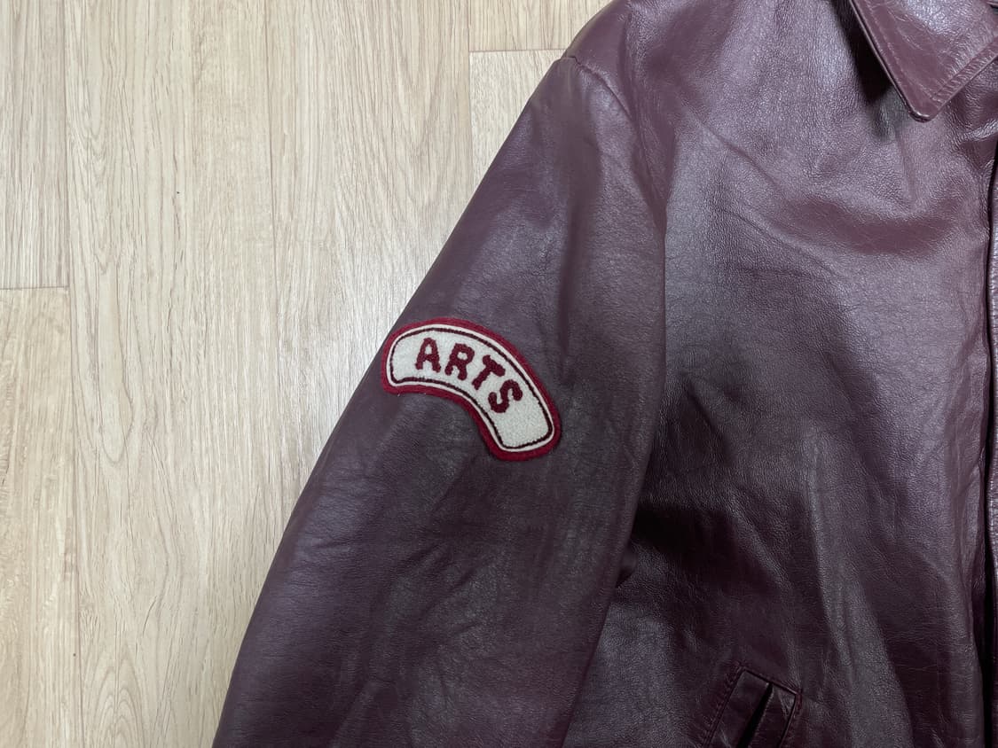 105) 80's 챌린저스포츠웨어 레터맨 가죽자켓(캐나다제)RRL&LVC 상품이미지5