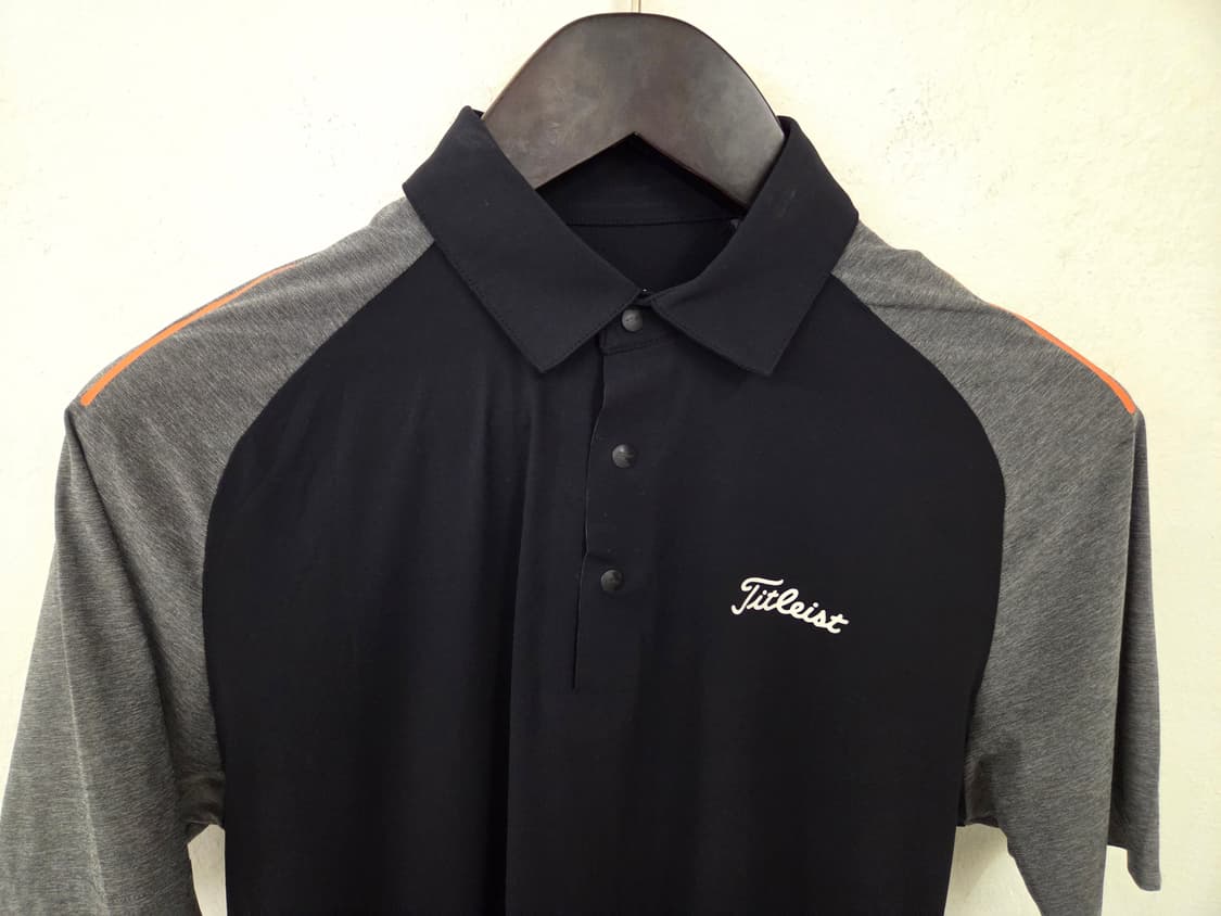 타이틀리스트 골프웨어 남성 L 사이즈 블랙/그레이 폴로티 상품이미지2