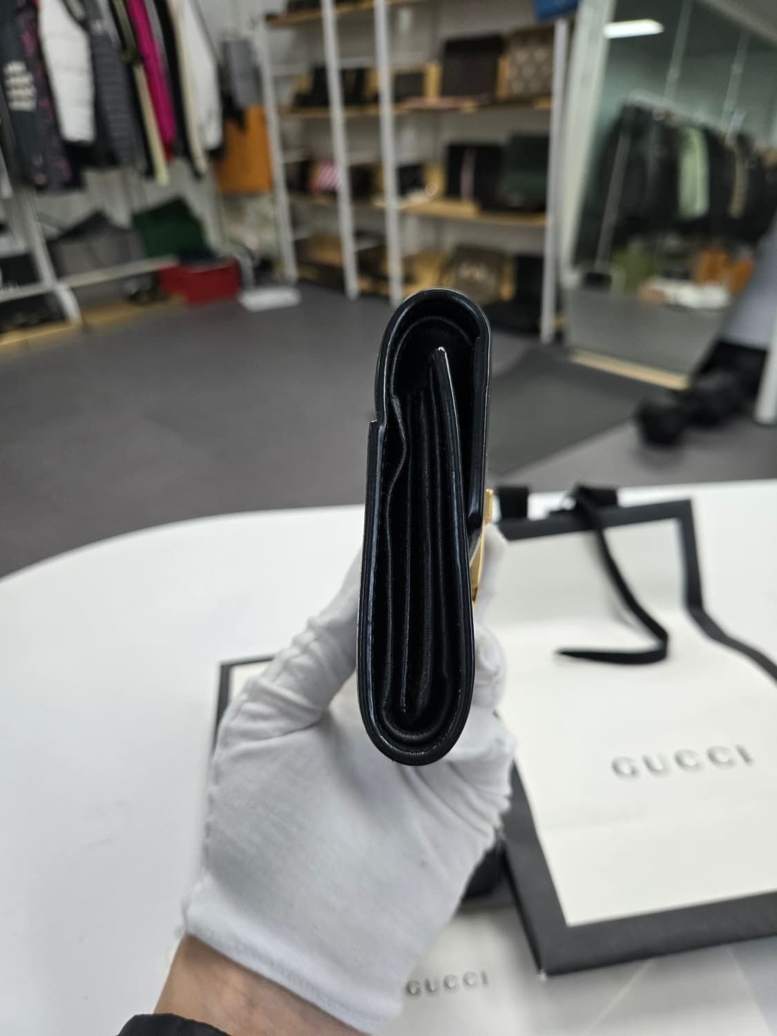 [A급컨디션]구찌 블랙 실비 반지갑 상품이미지3