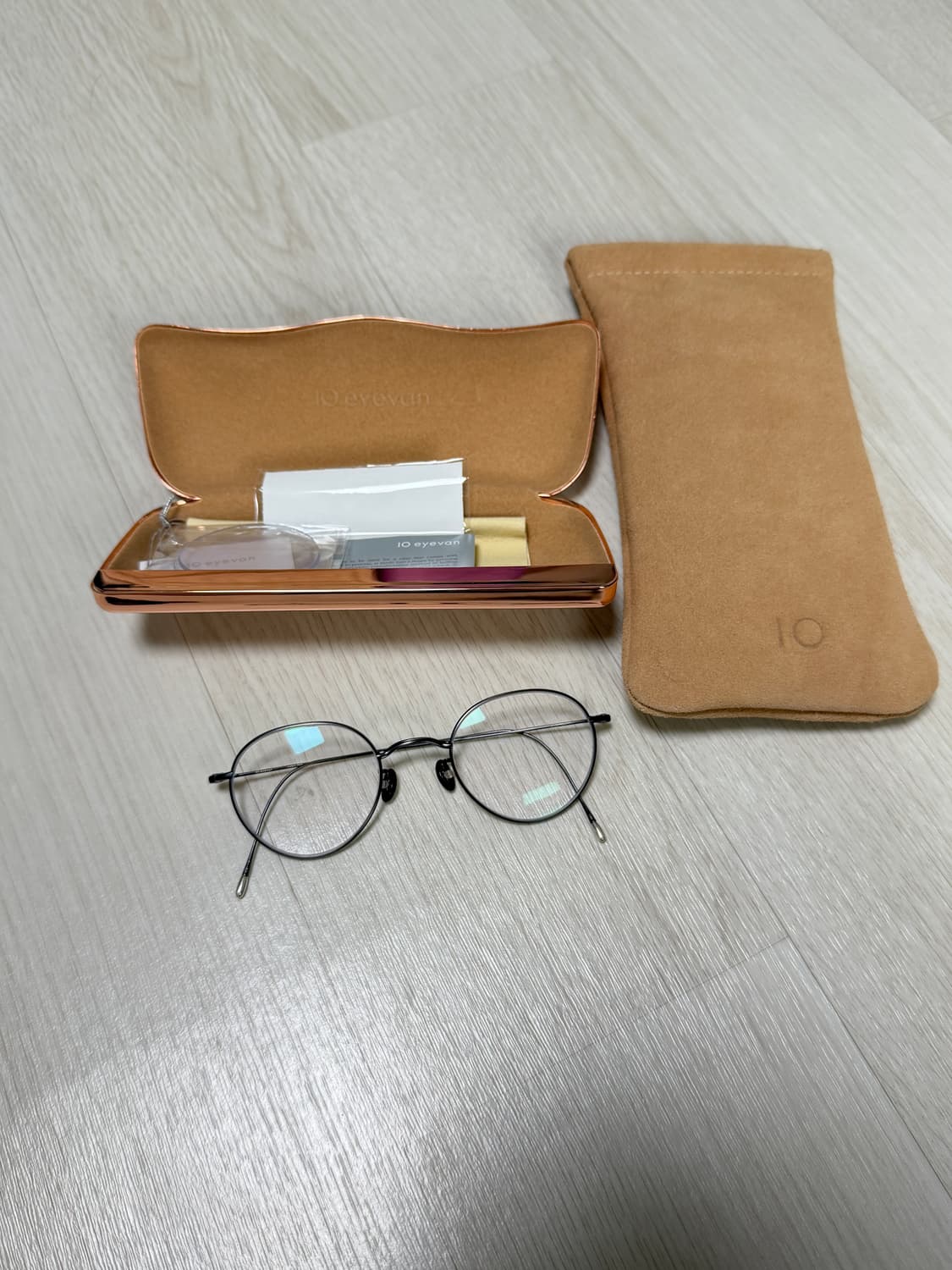 텐아이반 No.3 c.8s 블랙 47사이즈 티타늄 안경테 상품이미지1