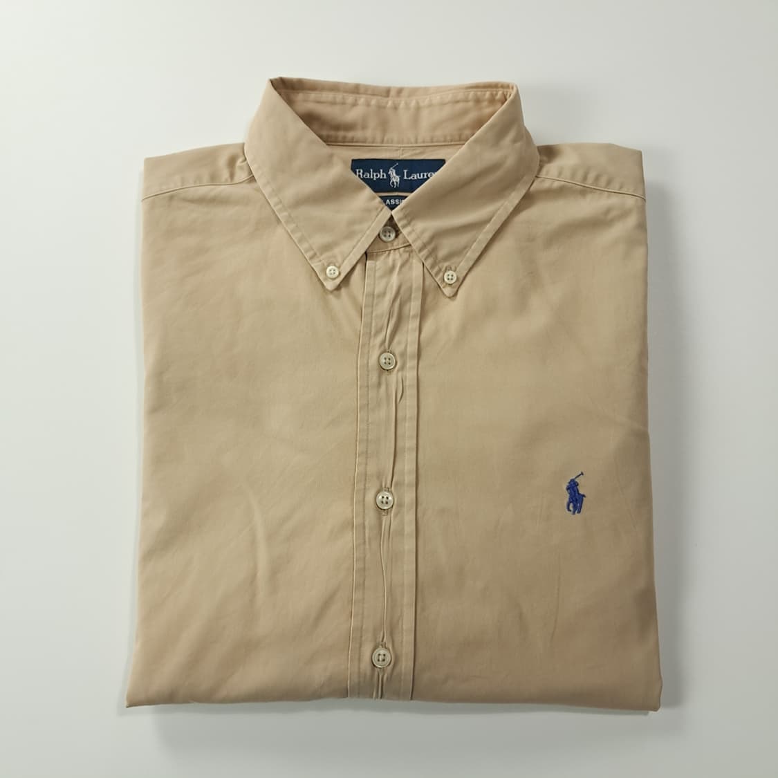 CK157 XL 폴로 00s 코튼 트윌 샌드베이지 셔츠 남방 상품이미지7