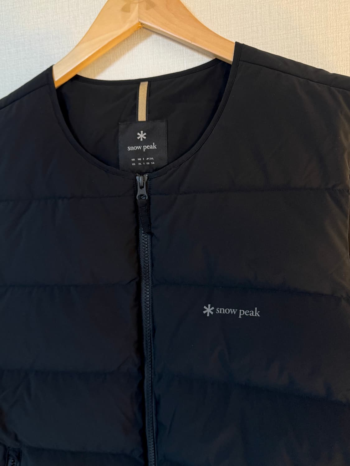 [2XL]스노우피크 경량 패딩조끼 블랙 상품이미지3