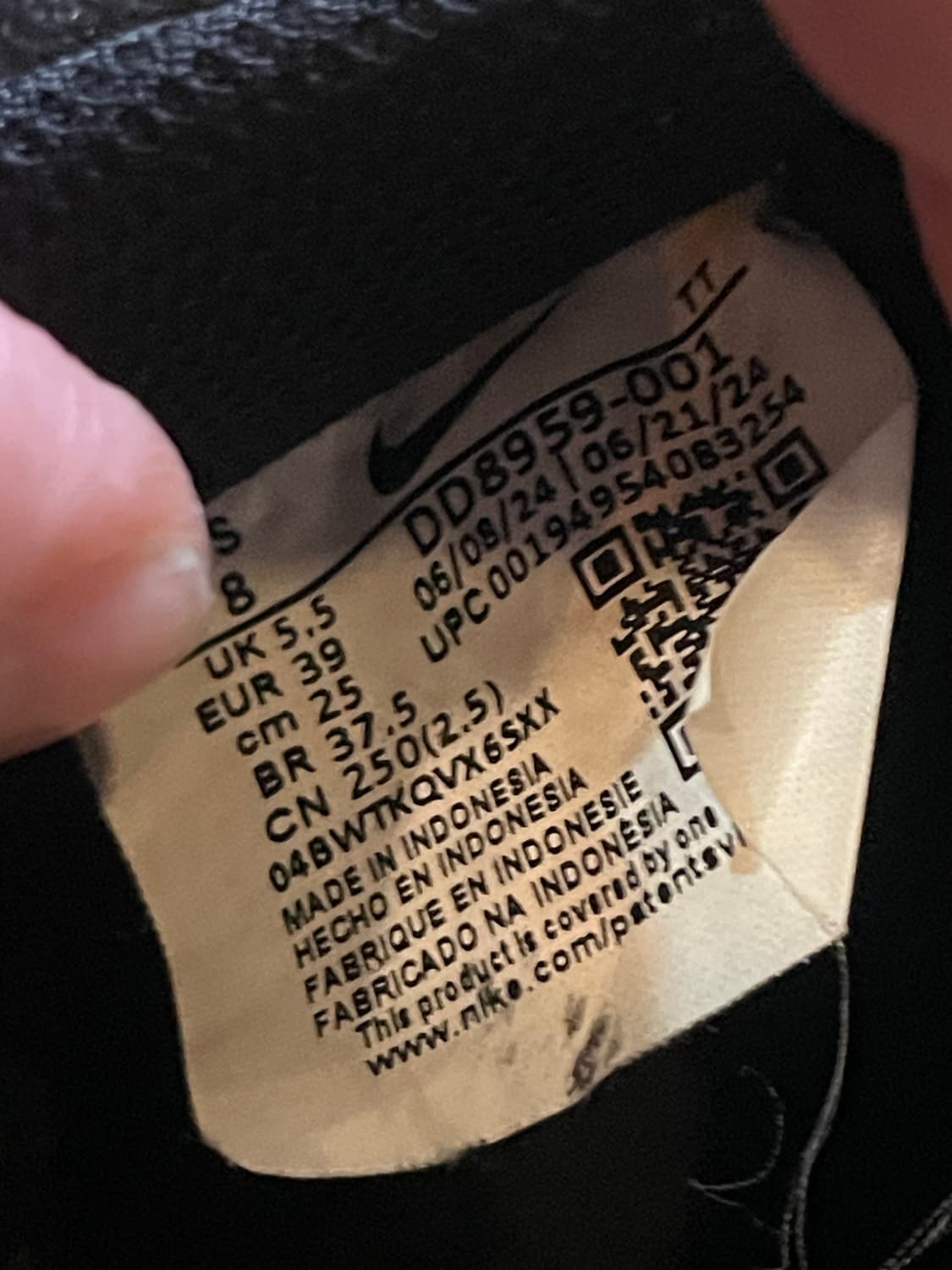 나이키 에어포스1 블랙 250 상품이미지9