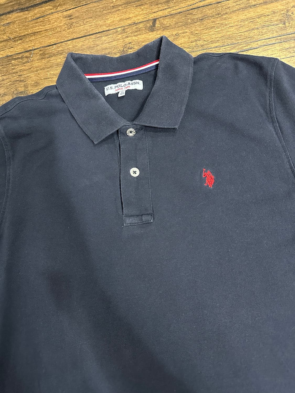 U.S. POLO ASSN. 네이비 카라티 실측사이즈L 상품이미지2