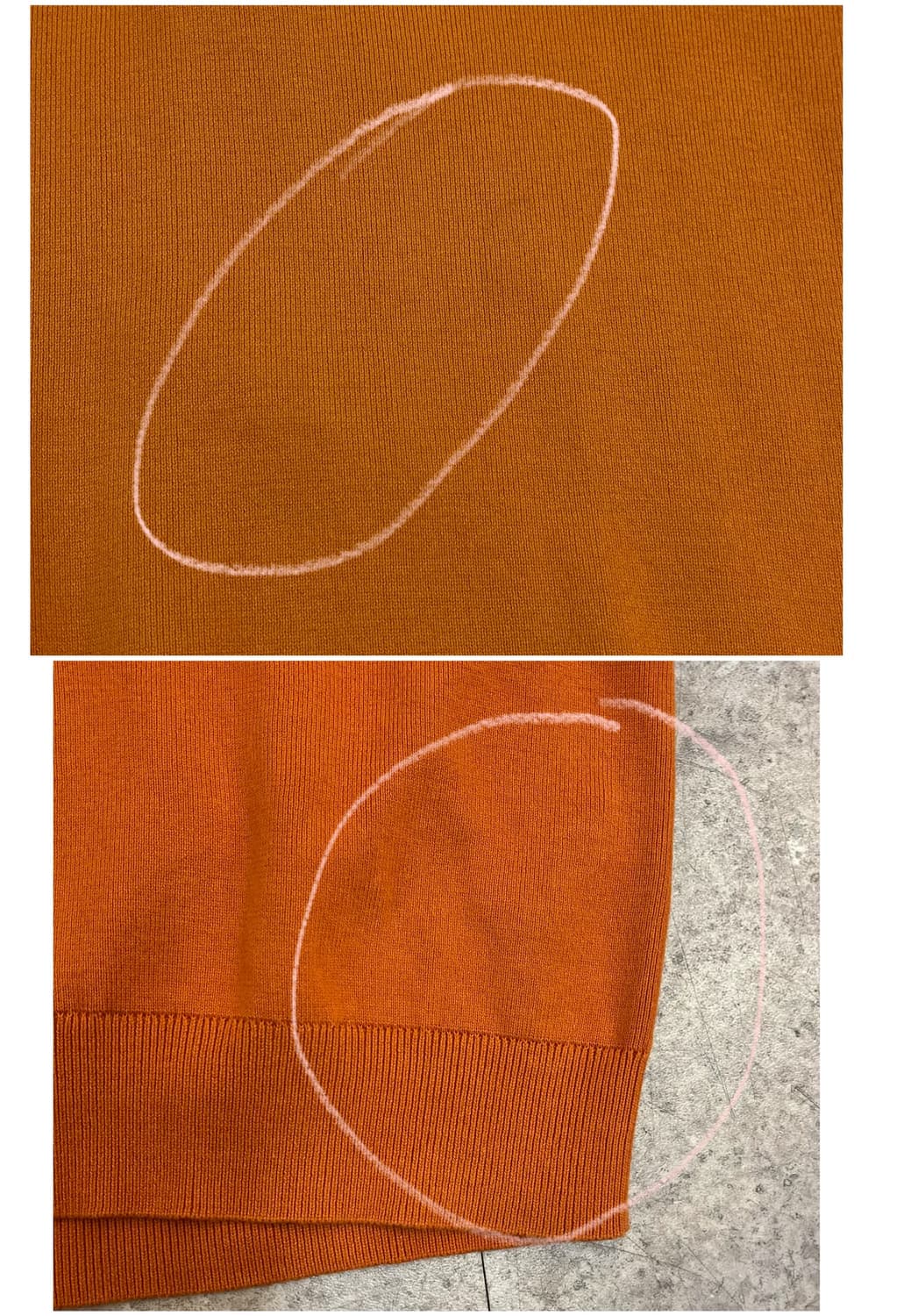 코스 카라 니트 오렌지 M #csz4140 상품이미지6