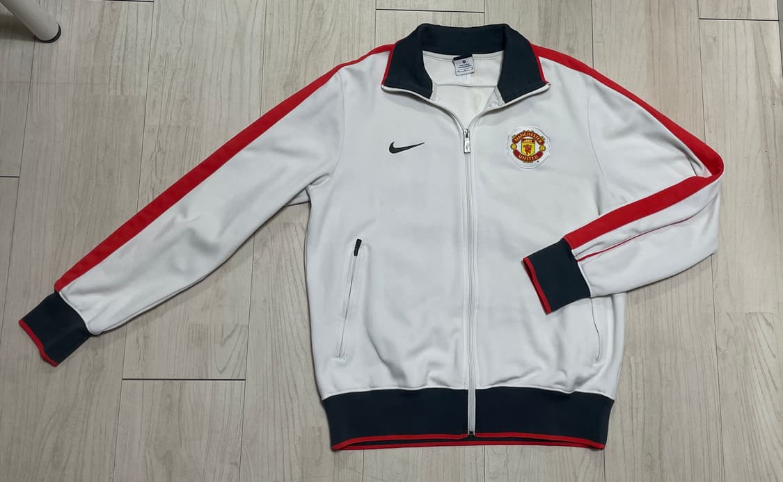 나이키 맨유 트랙탑 화이트 레드 M~L 상품이미지1