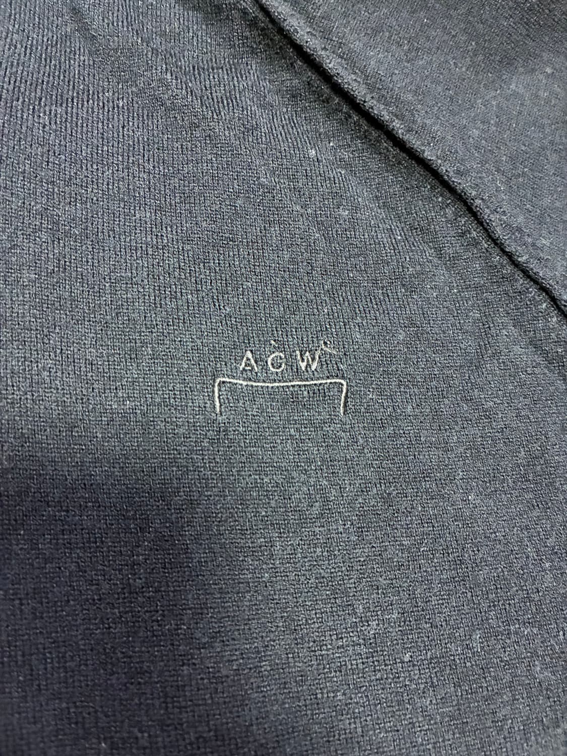 A COLD WALL 어콜드월 블랙 니트 짚업 상품이미지2