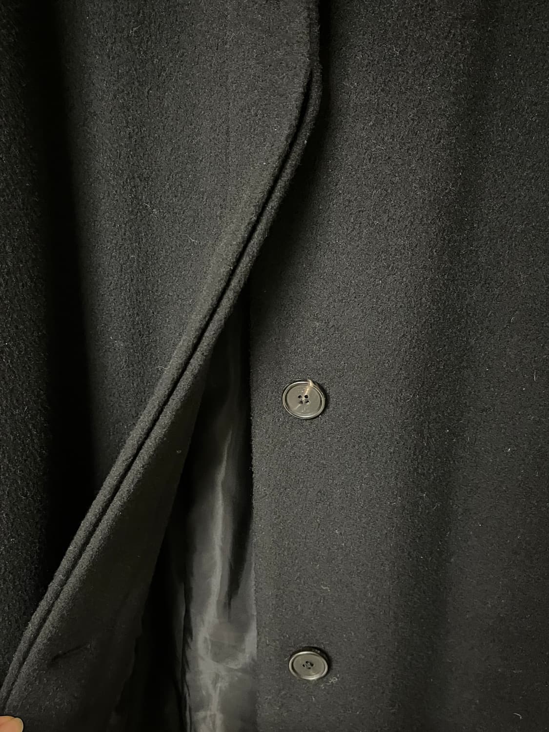 LFM 캐시미어 더블 롱 코트 블랙 상품이미지9