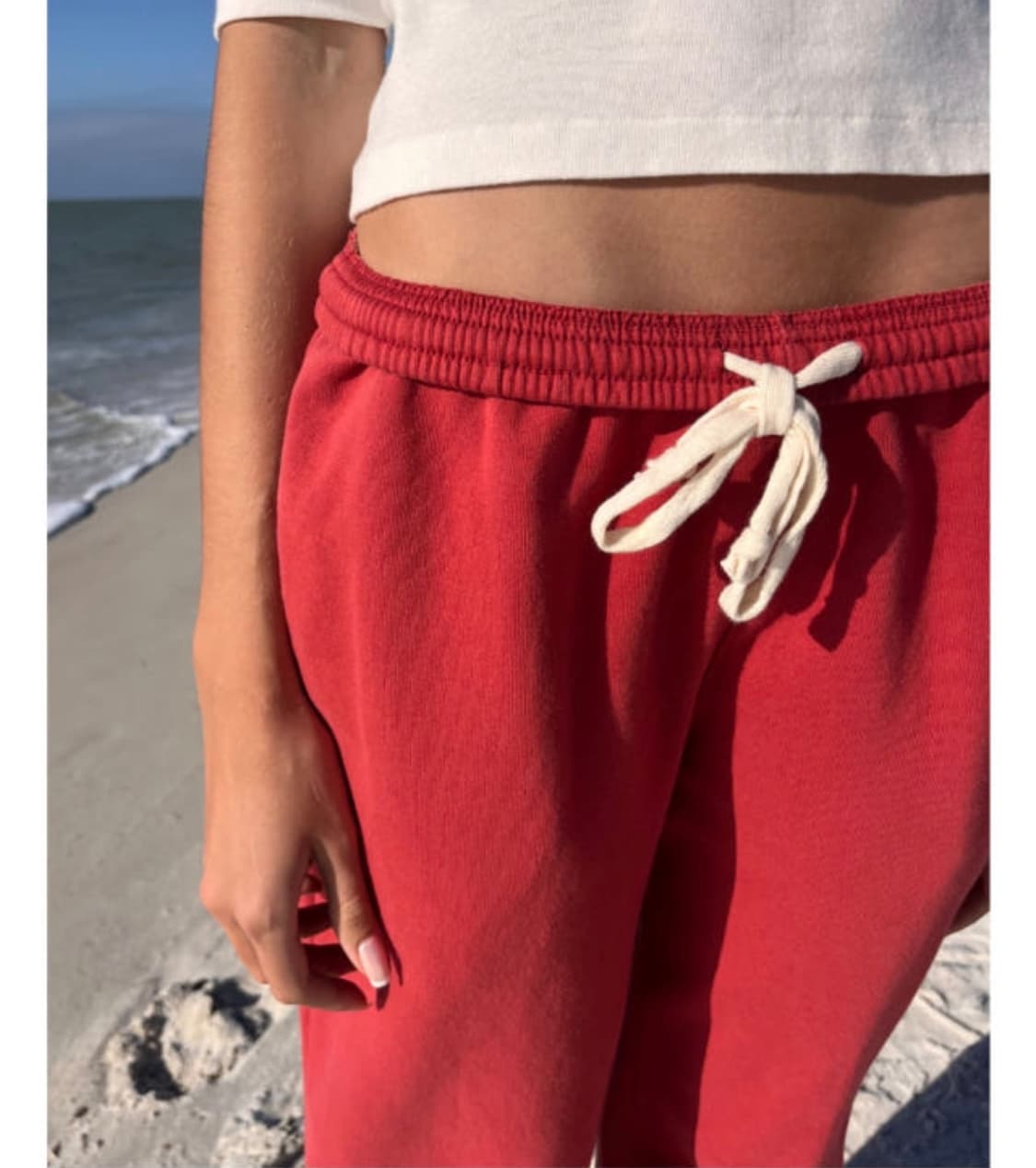 브랜디멜빌 아나스타시아 기모 소프트팬츠 레드 상품이미지1