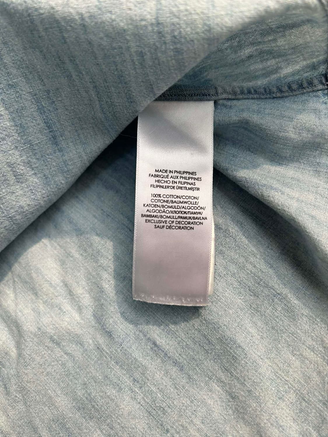 [L] 폴로 랄프로렌 샴브레이 청 버튼 셔츠 상품이미지4