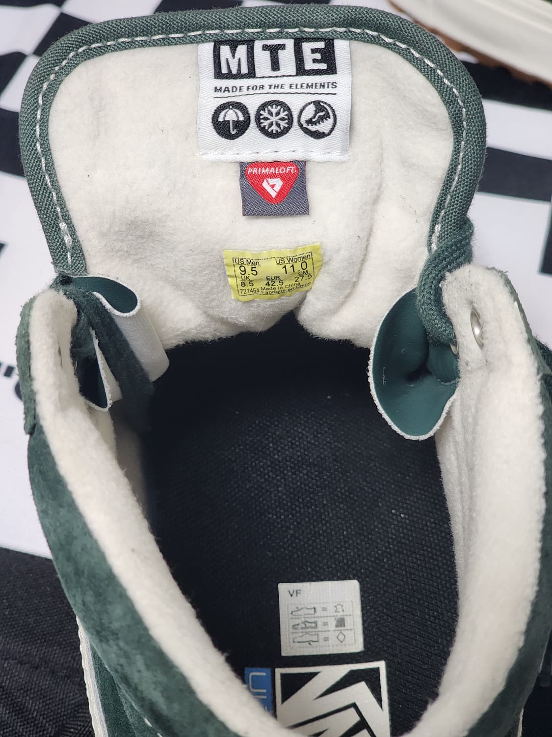반스 스케이트 하이 MTE 그린 스웨이드 울트라쿠시 275mm 상품이미지8