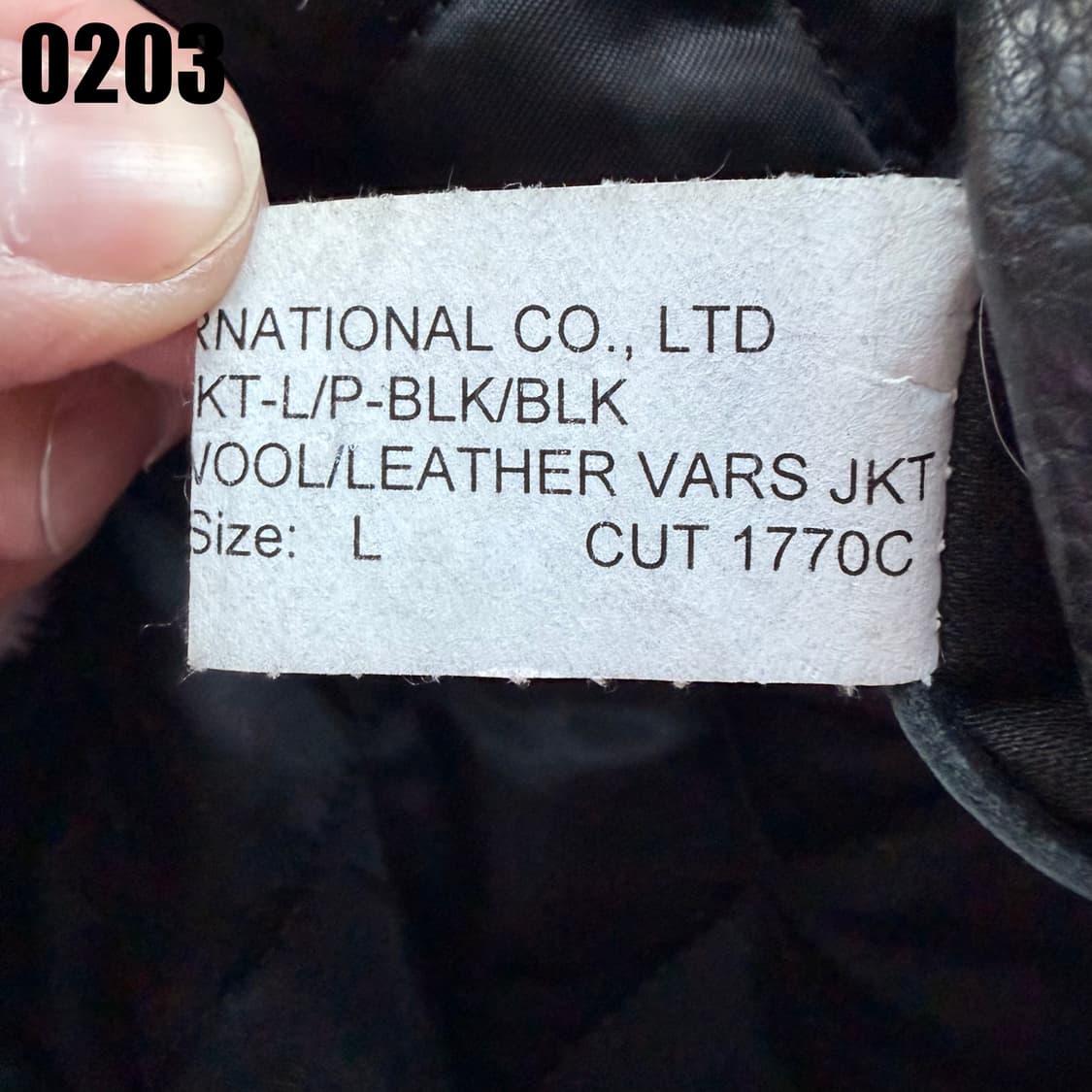 USA GB golden bear 암레더 블루종 자켓 L 0203 상품이미지10