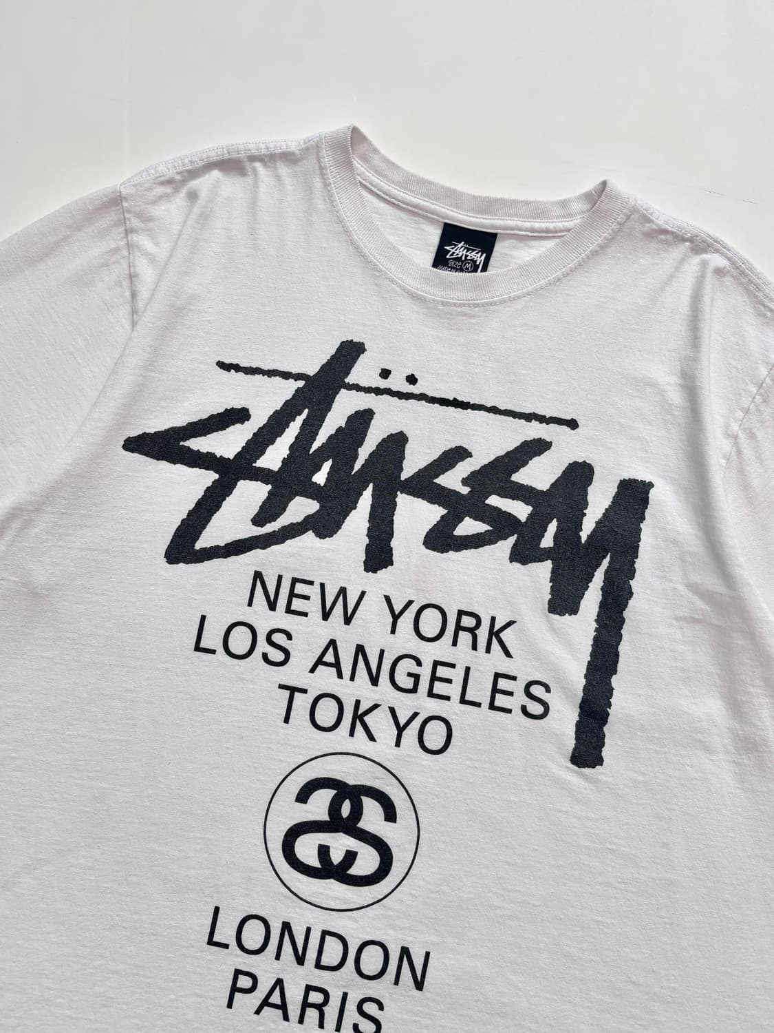 Stussy 스투시 화이트 월드투어 티셔츠 상품이미지6