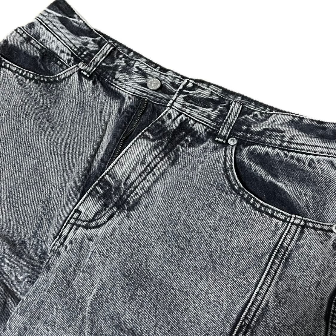 플레어핏 와이드핏 워싱 데님 상품이미지4