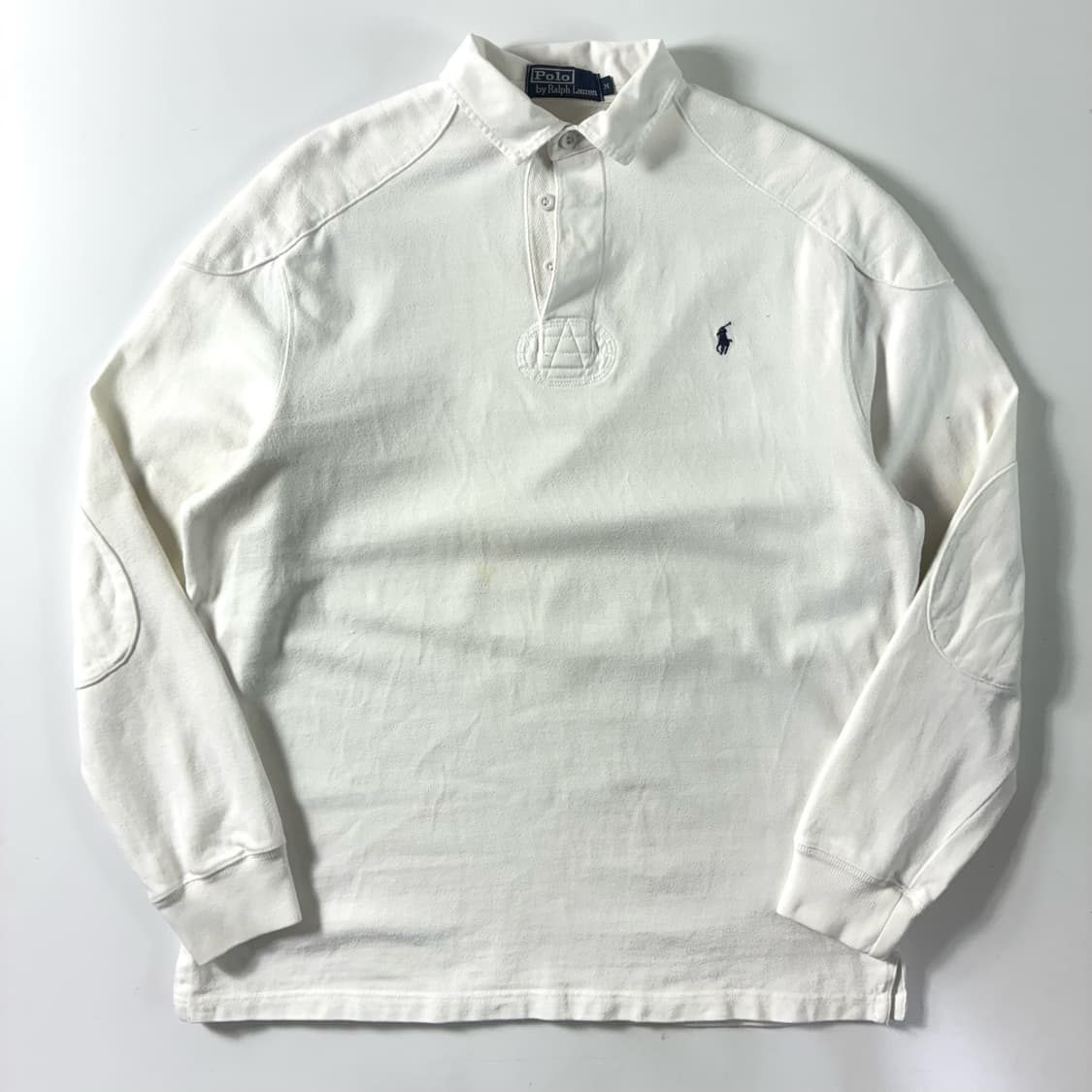 Polo  폴로랄프로렌 자수 코튼 화이트 럭비 티셔츠  상품이미지1