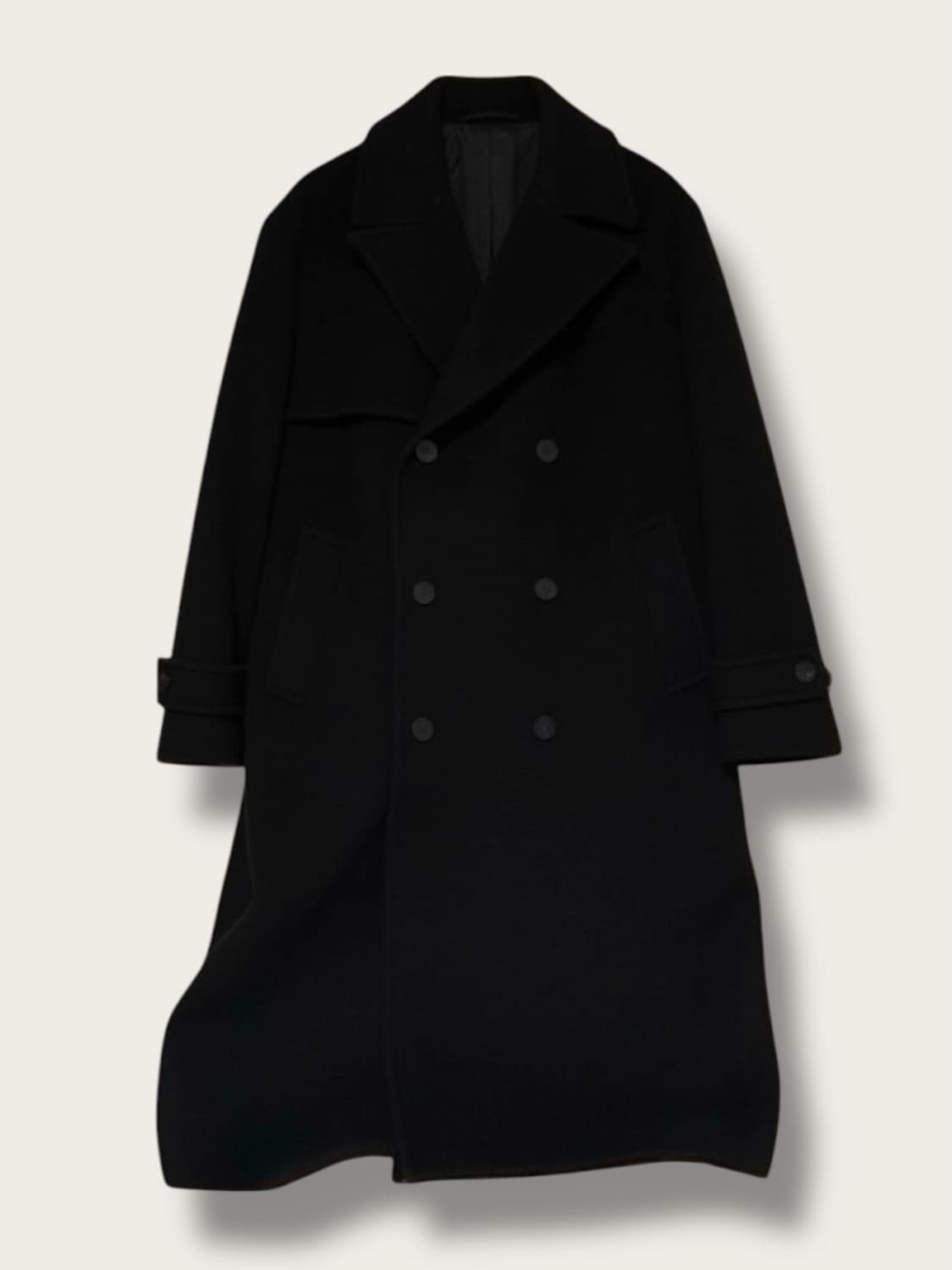 산드로옴므 블랙 더블 코트XL 상품이미지1